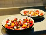 Mediterranean roast chicken and vegetables with cous cous!