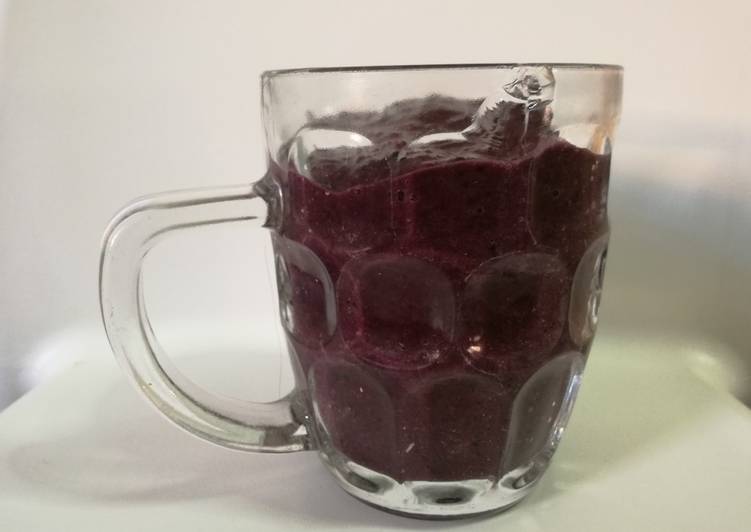 Smoothie de moras y plátano (apto BLW)