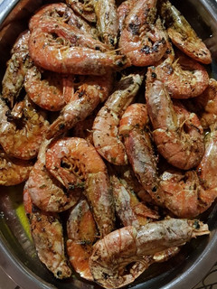 Una foto de Langostinos a la plancha