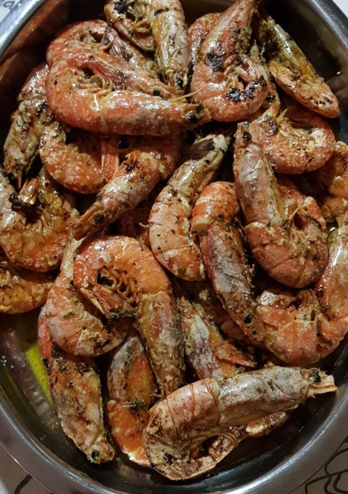 Una foto de Langostinos a la plancha