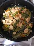 Flor de calabaza con pollo