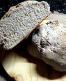 Pan casero con 3 harinas (con levadura seca con masa madre)