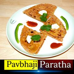 A picture of Pav Bhaji Paratha.