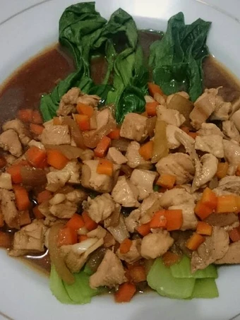 Recipe Pokcoy Ayam Saus Teriyaki the So Delicious Can spoil the tongue
