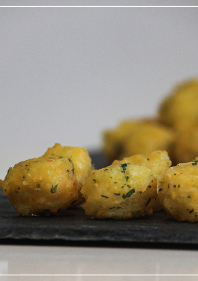 Una foto de Buñuelos de bacalao caseros sin gluten