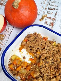 Kürbis-Apfel-Crumble Rezepthauptbild