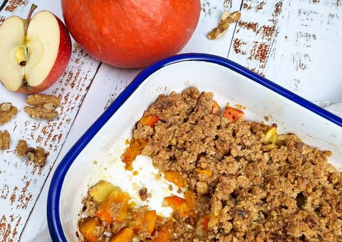 Kürbis-Apfel-Crumble