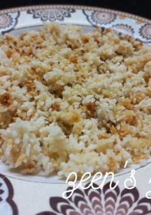 A picture of Deep Fried Oven Roasted Plain Cooked Rice.