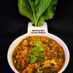 A picture of Fiber Rich Spinach Green Split Skinned Moong Dal - Palak Green Moong Dal.