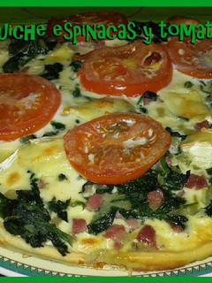 Una foto de ☆Quiche espinacas y tomate☆