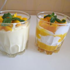 A picture of Eggless Mango Mousse.