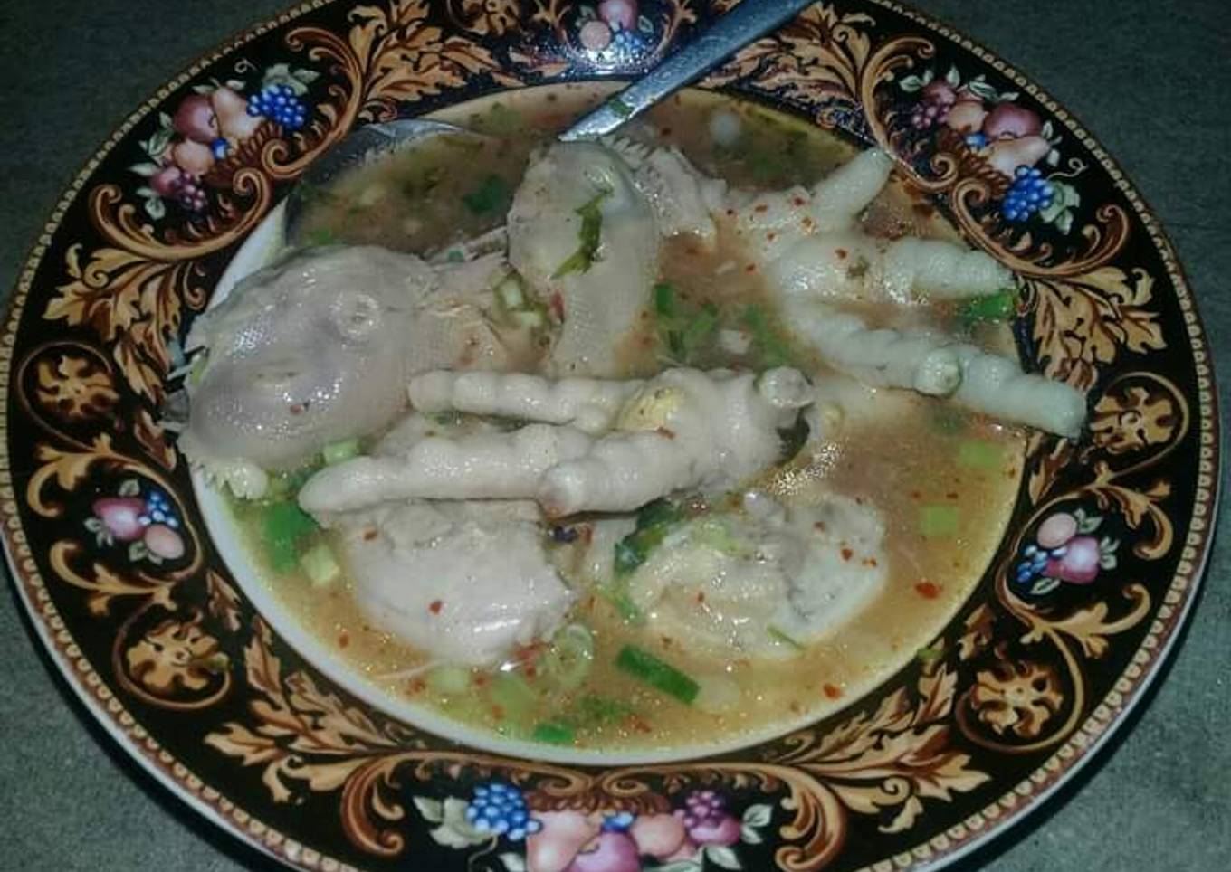 Ceker Kepala Ayam kuah Bakso