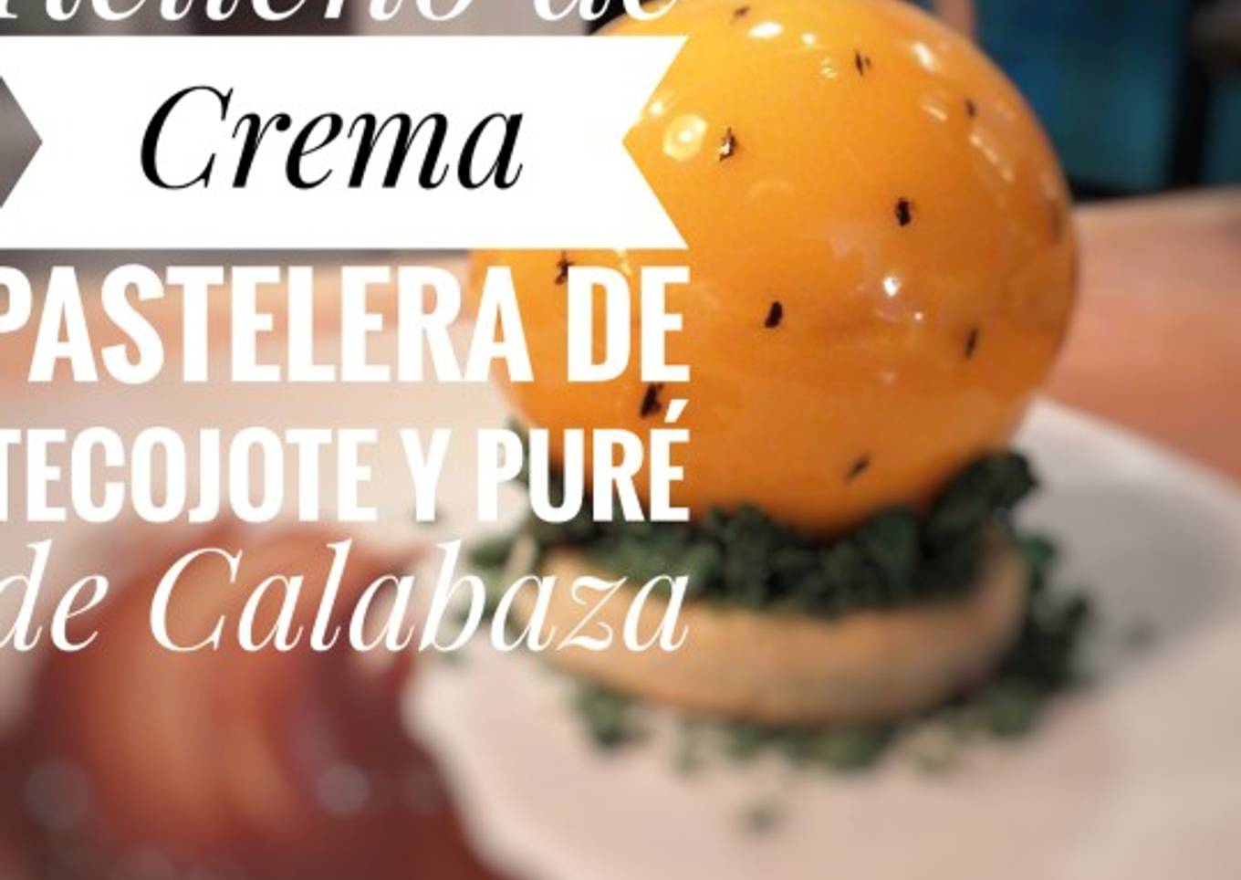 Crema pastelera saborizada de tejocote y puré de calabaza