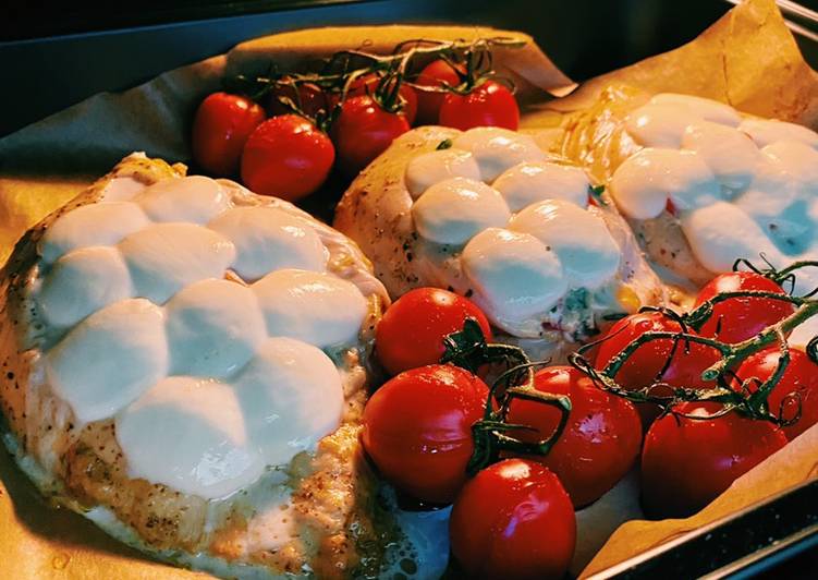 Chicken stuffed with spinach and mozzarella ๐ค
