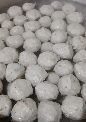 Foto resep Bakso ayam kenyal.