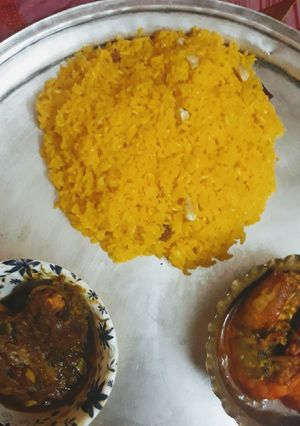 A picture of Basanti Pulao.