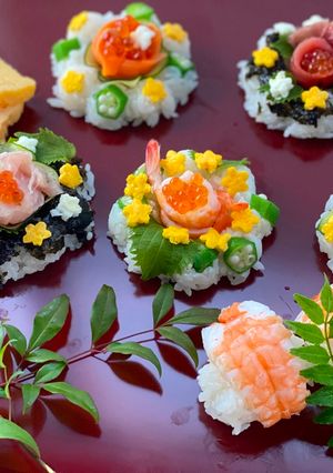 A picture of Japanese Kawaii Sushi Donuts.