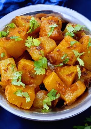 A picture of Falahari Khatta Meetha Kaddu.