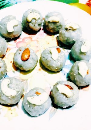 A picture of Healthy super tasty Amla powder ladoo.