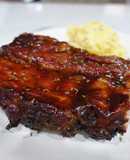 Costillitas de cerdo al bbq