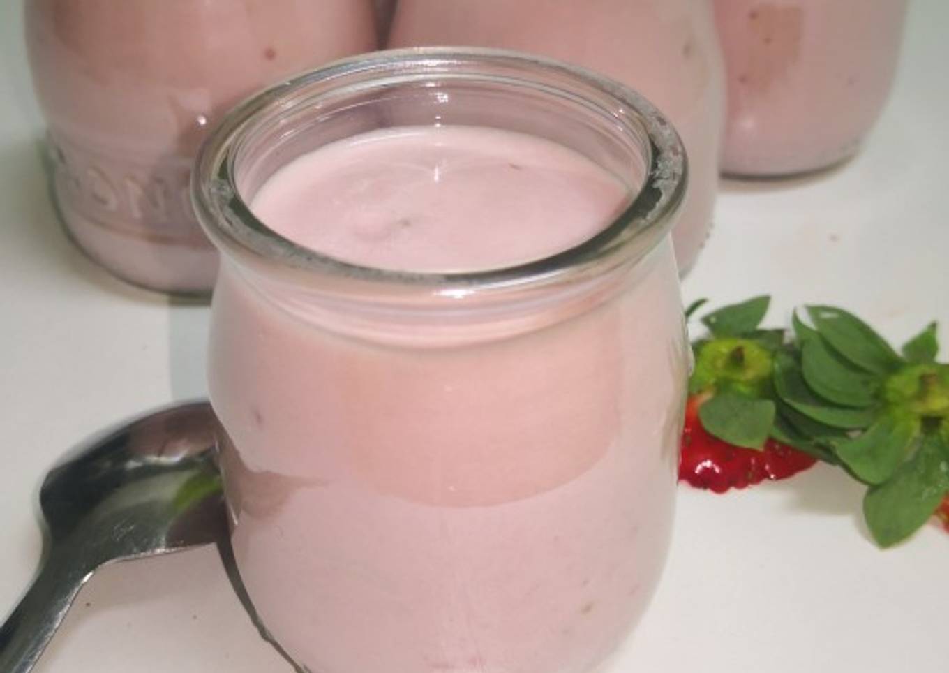 Mousse de fresa ligero