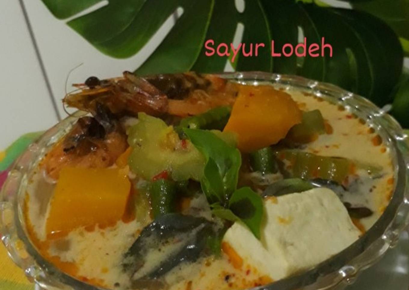 Sayur lodeh dengan udang