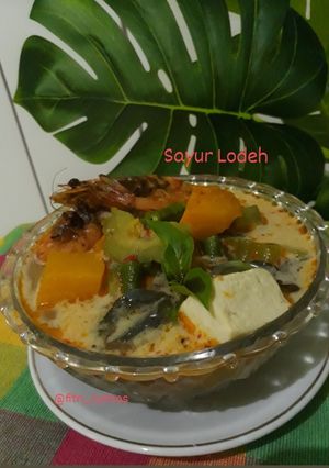 Foto resep Sayur lodeh dengan udang