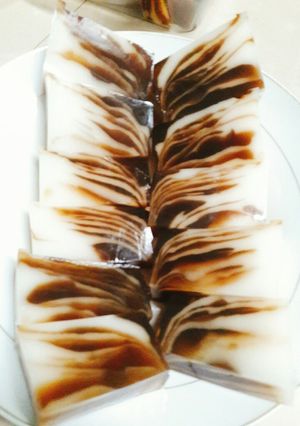 Hình của món Rau câu sơn thủy.