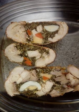 Una foto de Pollo relleno deshuesado