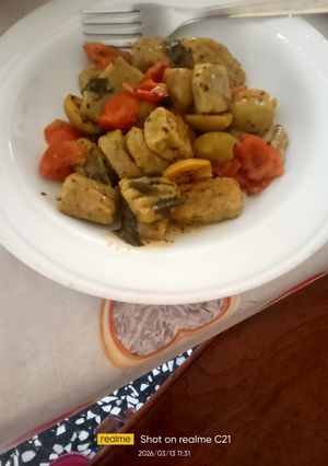 Foto di Gnocchi di piselli con pomodorini e rucola