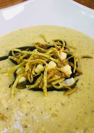 Una foto de Crema de Elote a la Sonorense