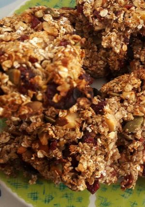Una foto de Barritas de avena con arándanos