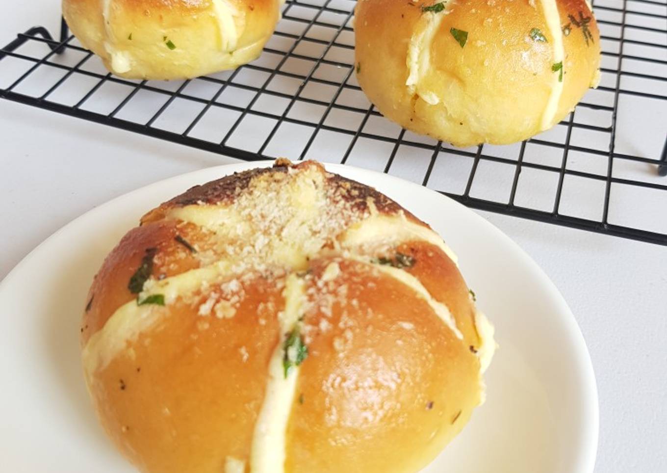 Korean Creamcheese Garlic Bread.