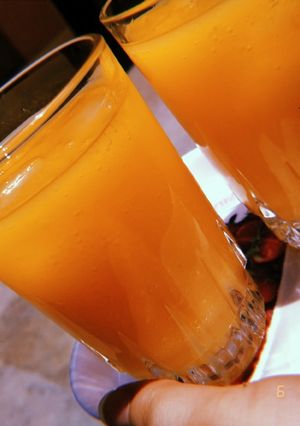 A picture of Mango juice 🥭.