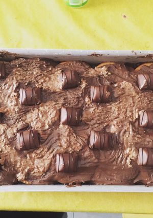 Una foto de Tarta de galletas con chocolates