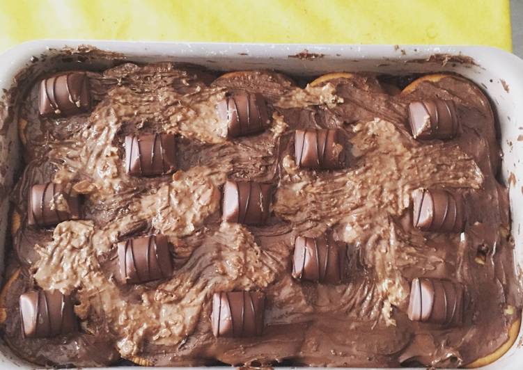 Tarta de galletas con chocolates