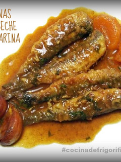 Una foto de Sardinas en escabeche con mandarina