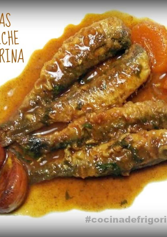 Una foto de Sardinas en escabeche con mandarina