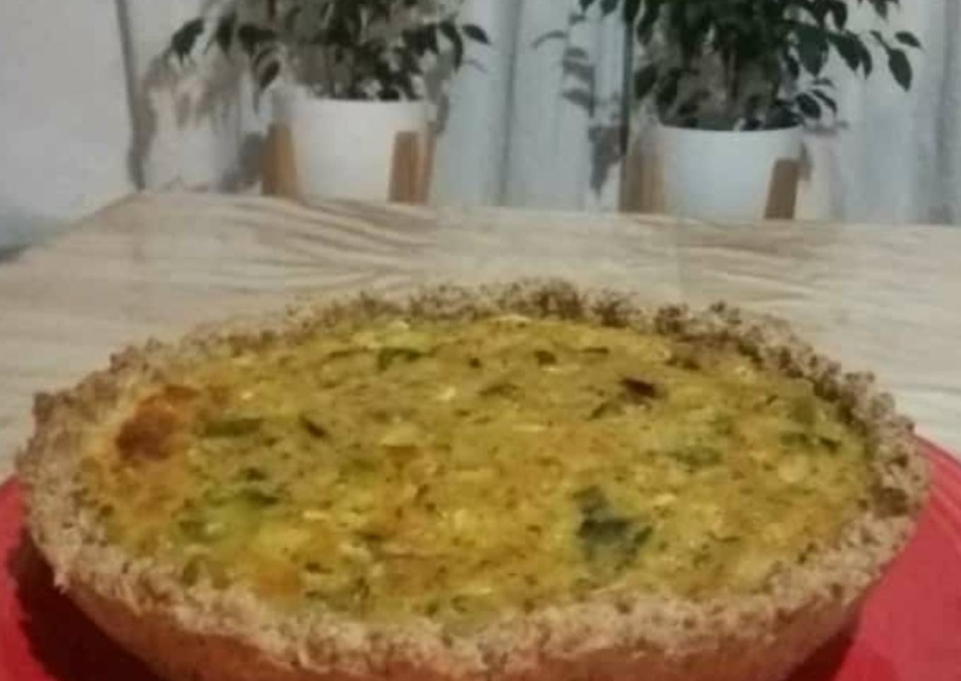 Tarta de zapallitos verdes