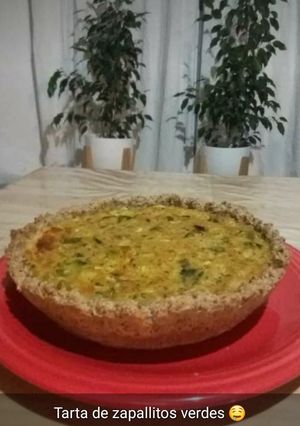 Una foto de Tarta de zapallitos verdes