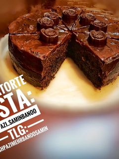 عکسی از دستور زاخاتورته یا کیک شکلاتی اتریش