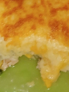 A picture of Ken's Hearty Thanksgiving Hotdish Casserole.