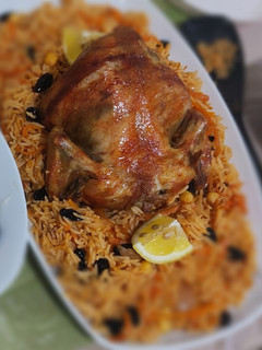 صورة لوصفة رز بخاري ودجاج شواية 🍗