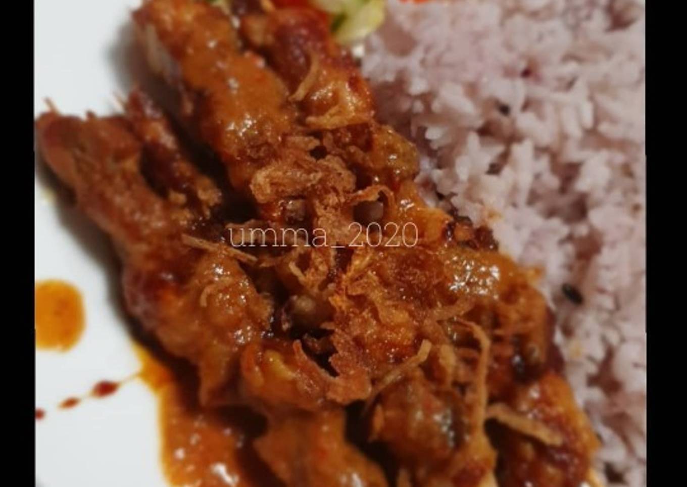 Sate Ayam saus kacang