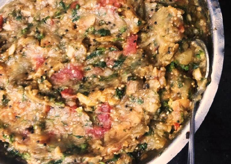 Steps to Make Any-night-of-the-week Dhaba style baingan(eggplant) bharta