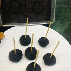 A picture of Leftover brownies pops.