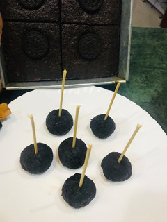 A picture of Leftover brownies pops.