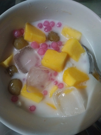 Cara Membuat Es bubur sumsum buah mangga Ekonomis Untuk Jualan