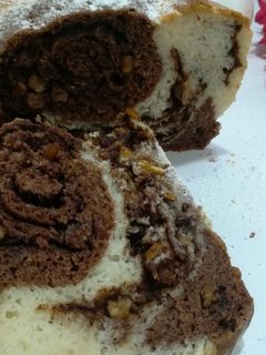 Csokis - kakaós - citromos kalács (glutén, tej, tojás, cukor, szójamentes) recept fotója