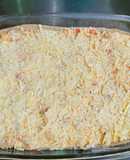 Pastel de pollo con base de masa integral
